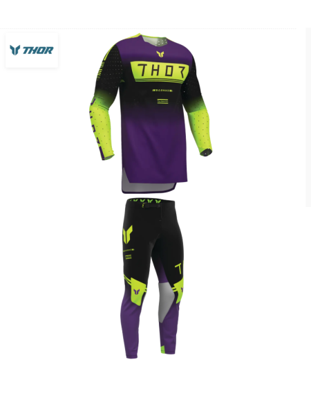 COMPLETO MOTOCROSS THOR SPORTMODE BLACK PURPLE
