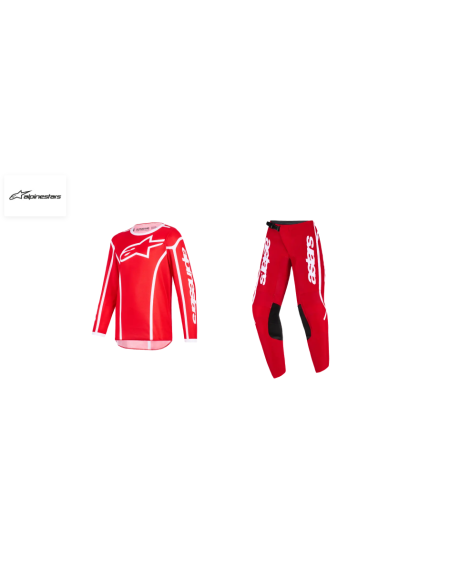 COMPLETO BIMBO ALPINESTARS FLUID APEX ROSSO