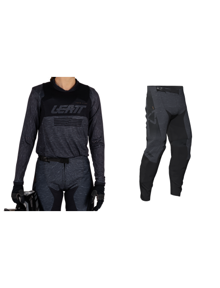 COMPLETO BIMBO LEATT 4.5 STEALTH BLACK GREY