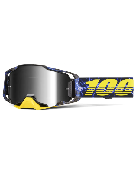 MASCHERA 100% ARMEGA FURIOUS - MIRROR SILVER LENS