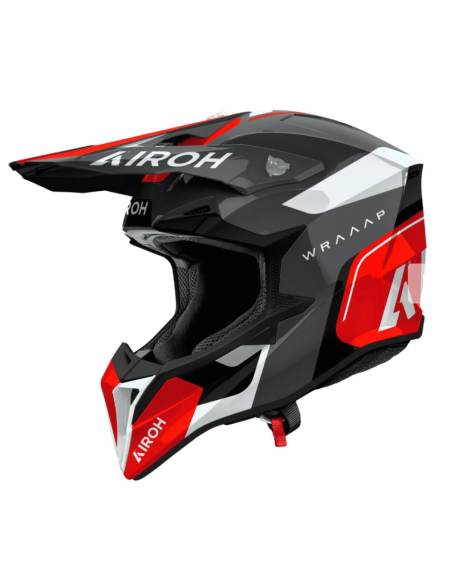 CASCO AIROH WRAAAP CONQUER ROSSO NERO