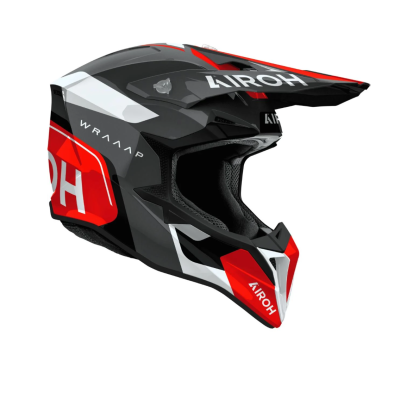 CASCO AIROH WRAAAP CONQUER ROSSO NERO