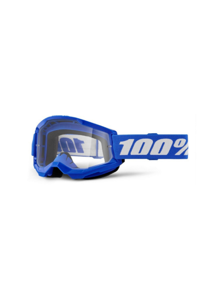 MASCHERA 100% STRATA 2 BLU LENTE TRASPARENTE