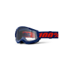 MASCHERA 100% STRATA 2 BLU - ROSSA LENTE TRASPARENTE