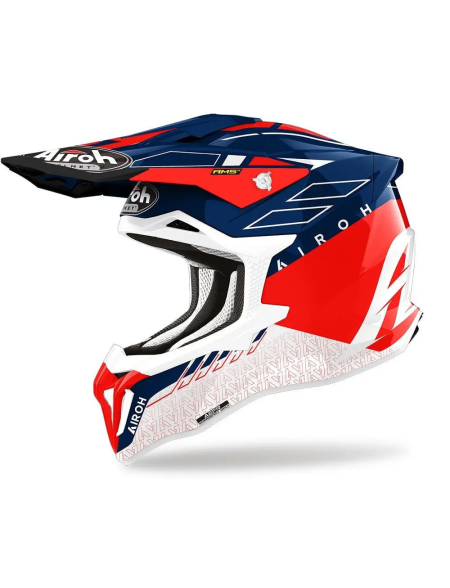 CASCO AIROH STRYCKER RED BLUE