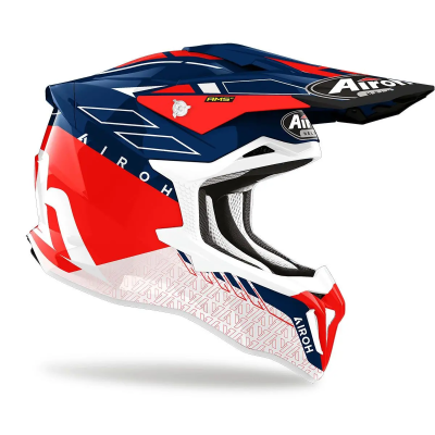 CASCO AIROH STRYCKER RED BLUE