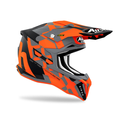 CASCO AIROH STRYCKER ORANGE GREY