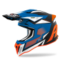 CASCO AIROH STRYCKER BLUE ORANGE