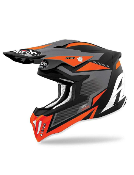 CASCO AIROH STRYCKER ORANGE BLACK