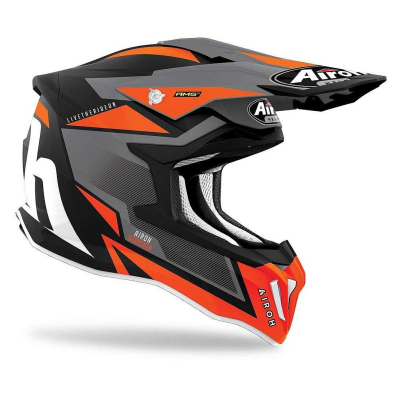 CASCO AIROH STRYCKER ORANGE BLACK