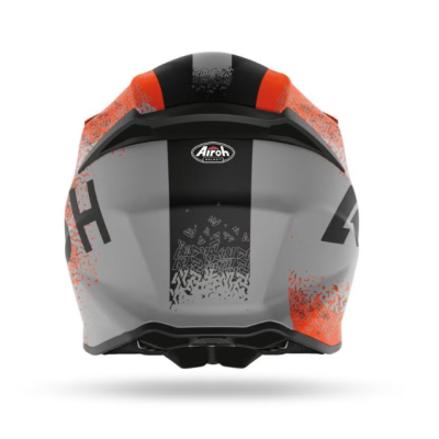 CASCO AIROH TWIST 2.0 BIT ORANGE GREY
