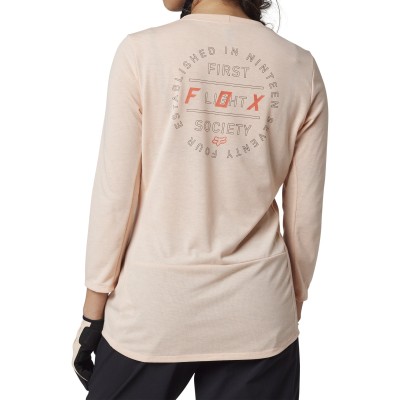 MAGLIA DONNA FOX RACING MTB RANGER DRIRELEASE® MANICA 3/4 LIGHT PINK