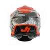 CASCO JUST1 J39 KINETIC CAMO GREY RED FLUO ORANGE