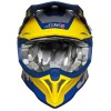 CASCO JUST1 J39 BLACK MATT BLUE/YELLOW