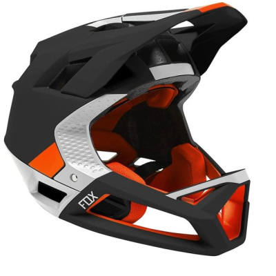 CASCO FOX RACING MTB PROFRAME BLOCKED MIPS BLACK ORANGE