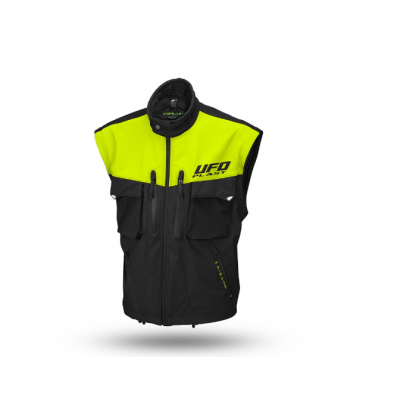 GIACCA UFO ENDURO TAIGA CON PROTEZIONI NERO/GIALLO FLUO