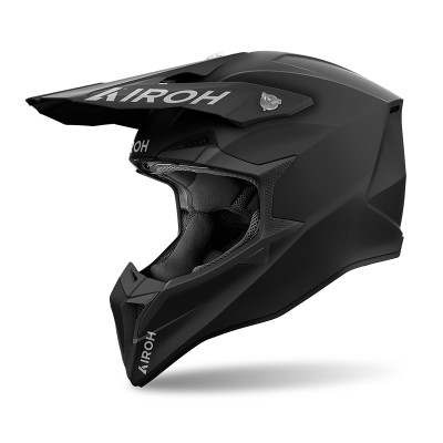 CASCO AIROH WRAAAP NERO OPACO