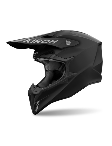 CASCO AIROH WRAAAP NERO OPACO