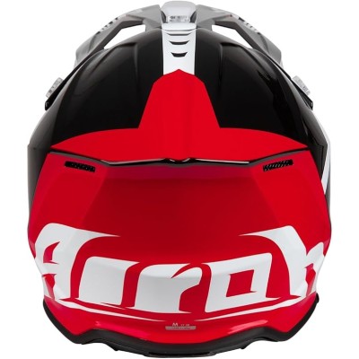 CASCO AIROH WRAAAP RELOADED RED BLACK GLOSS