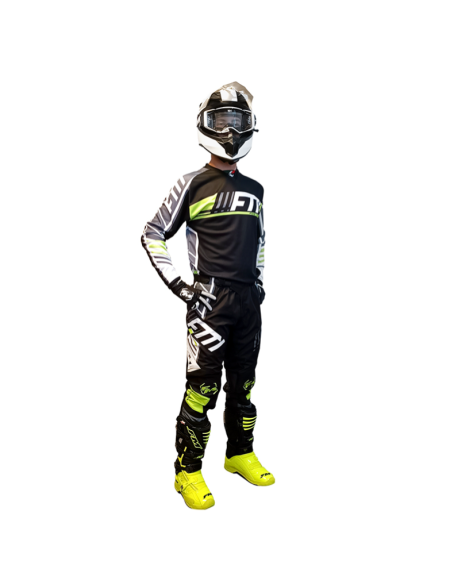 COMPLETO FM RACING OCEAN PETROL BLACK YELLOW