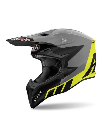 CASCO AIROH WRAAAP RELOADED YELLOW FLUO MATT