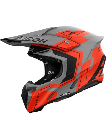 CASCO AIROH TWIST 3 DIZZY ORANGE MATT
