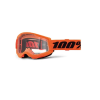 MASCHERA 100% STRATA 2 BIMBO ARANCIO LENTE TRASPARENTE
