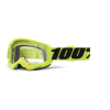 MASCHERA 100% STRATA 2 BIMBO GIALLO FLUO LENTE TRASPARENTE