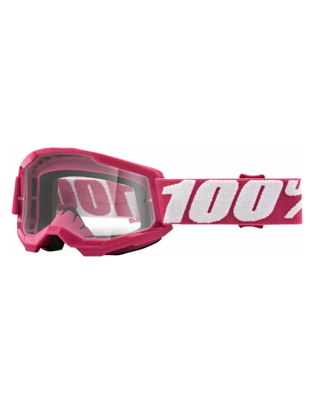 MASCHERA 100% STRATA 2 BIMBO ROSA LENTE TRASPARENTE