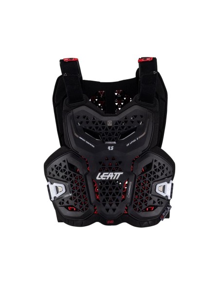 PETTORINA LEATT 4.5 EVO BLACK LIVELLO 2