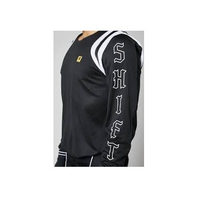 MAGLIA SHIFT WHITE LABEL BLACK
