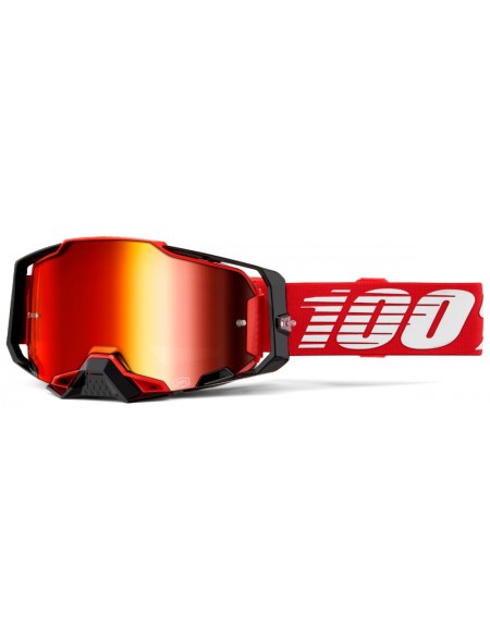 MASCHERA 100% ARMEGA MIRROR RED LENS