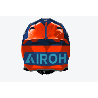CASCO AIROH TWIST 3 FANCY ORANGE BLUE
