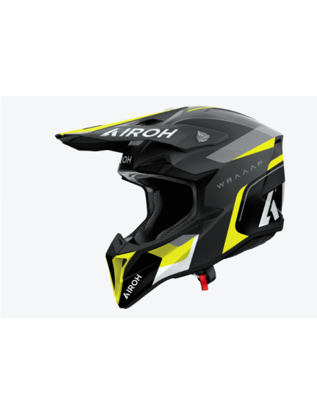 CASCO AIROH WRAAAP CONQUER YELLOW GLOSS