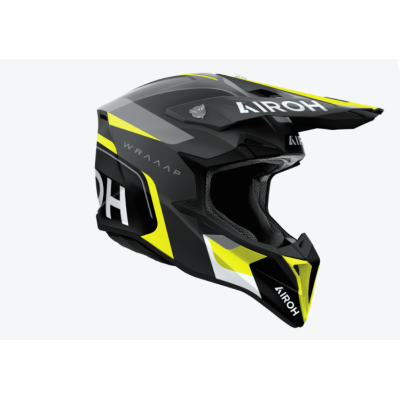 CASCO AIROH WRAAAP CONQUER YELLOW GLOSS