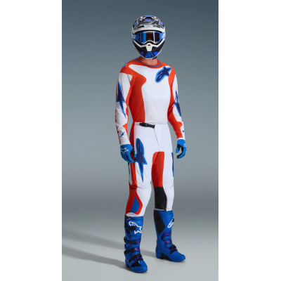 COMPLETO ALPINESTARS FLUID ORANGE/WHITE/BLUE