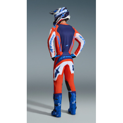 COMPLETO ALPINESTARS FLUID ORANGE/WHITE/BLUE