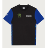 T-SHIRT PADDOCK NERA BLU MONSTER UOMO UFFICIALE YAMAHA