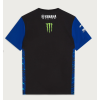 T-SHIRT PADDOCK NERA BLU MONSTER UOMO UFFICIALE YAMAHA