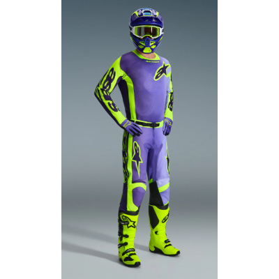 COMPLETO ALPINESTARS RACER PORTL PURPLE/YELLOW
