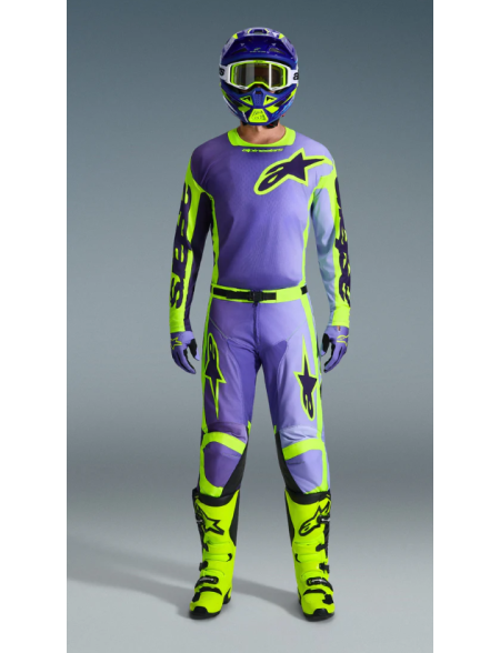 COMPLETO ALPINESTARS RACER PORTL PURPLE/YELLOW